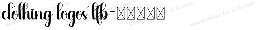 clothing logos tfb字体转换